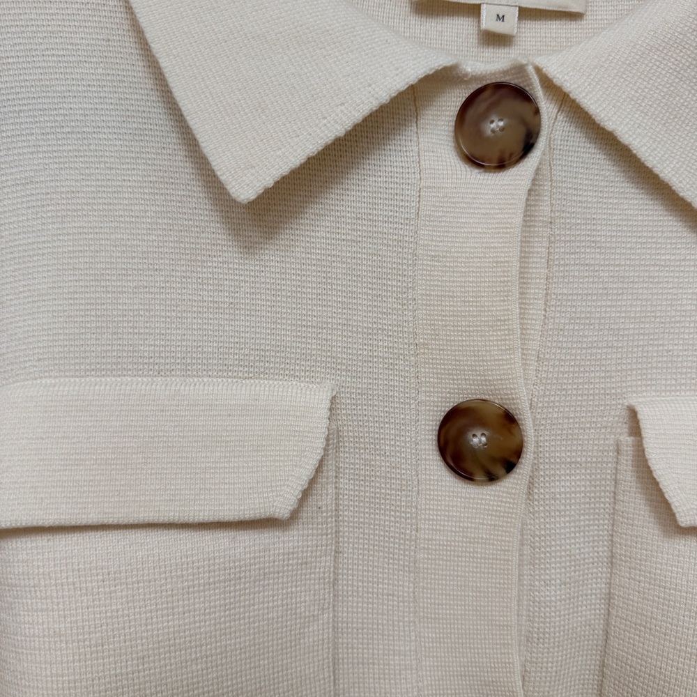 Sezane Betty Cardigan in Ecru - Picture 4 of 8
